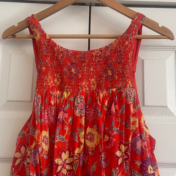 Free People Red Floral Dress - Picture 2 of 8